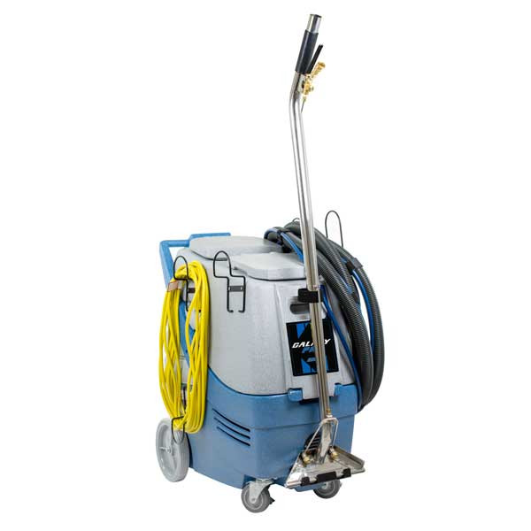 EDIC Galaxy Pro carpet extractor with wand and hose attached