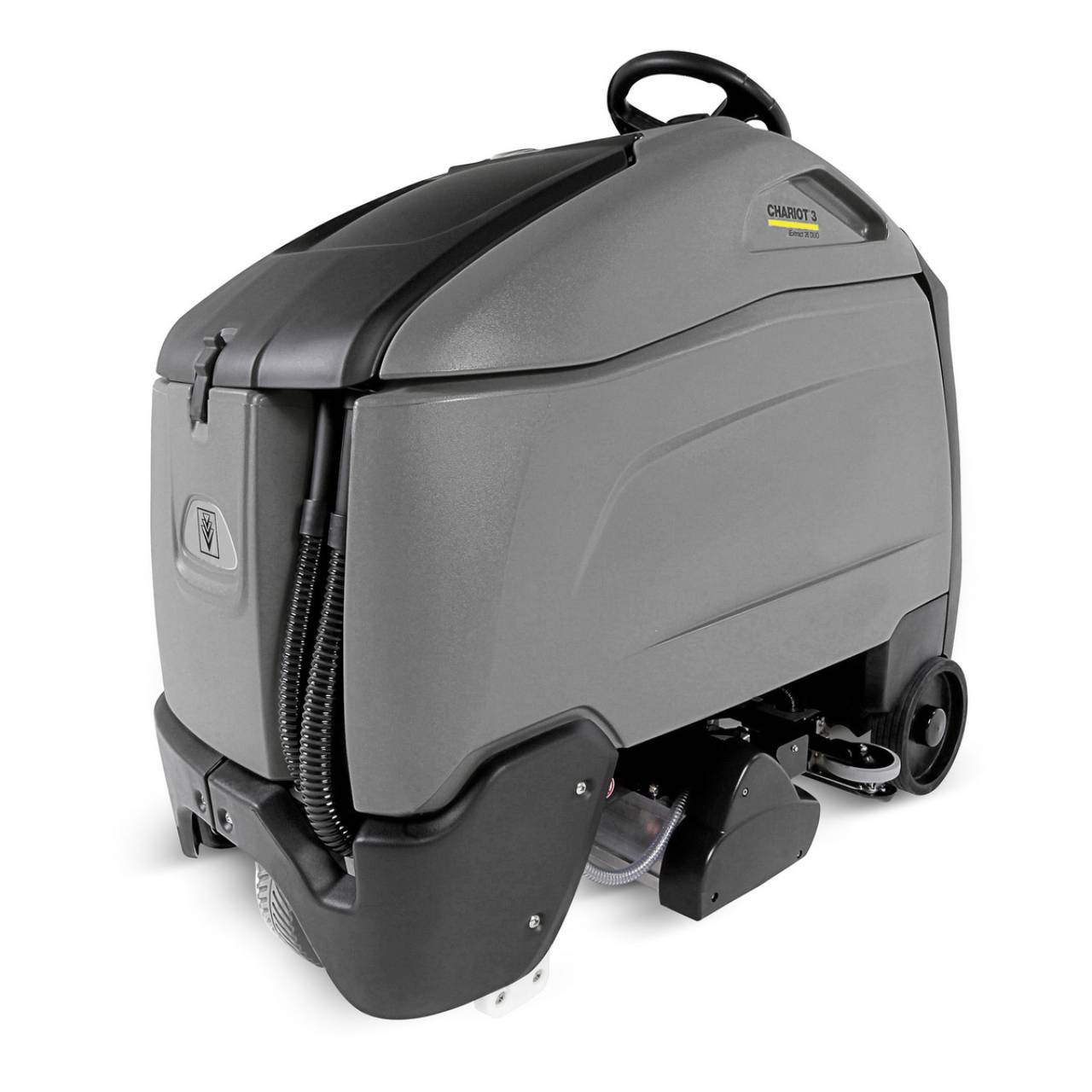 Karcher Chariot 3 iExtract 26 DUO stand-on carpet extractor with AGM batteries and on-board charger