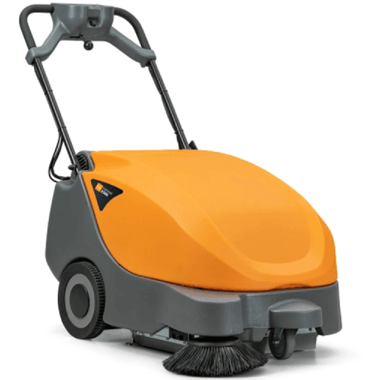 TASKI balimat 2300 battery sweeper with twin roller system and side brush for commercial floor cleaning