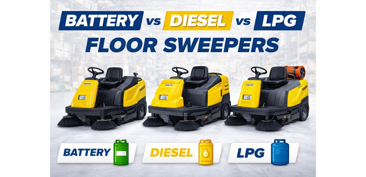 Battery vs Diesel vs LPG Floor Sweepers - Which Power Type Is Best?