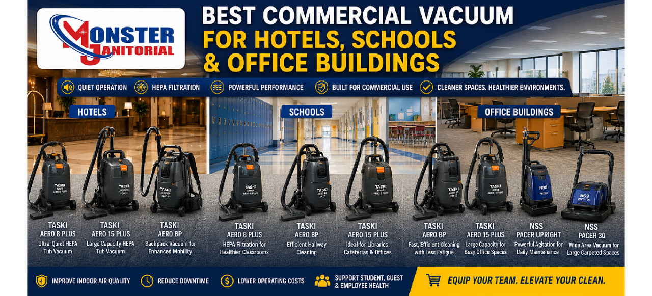 Best Commercial Vacuum for Hotels, Schools & Office Buildings