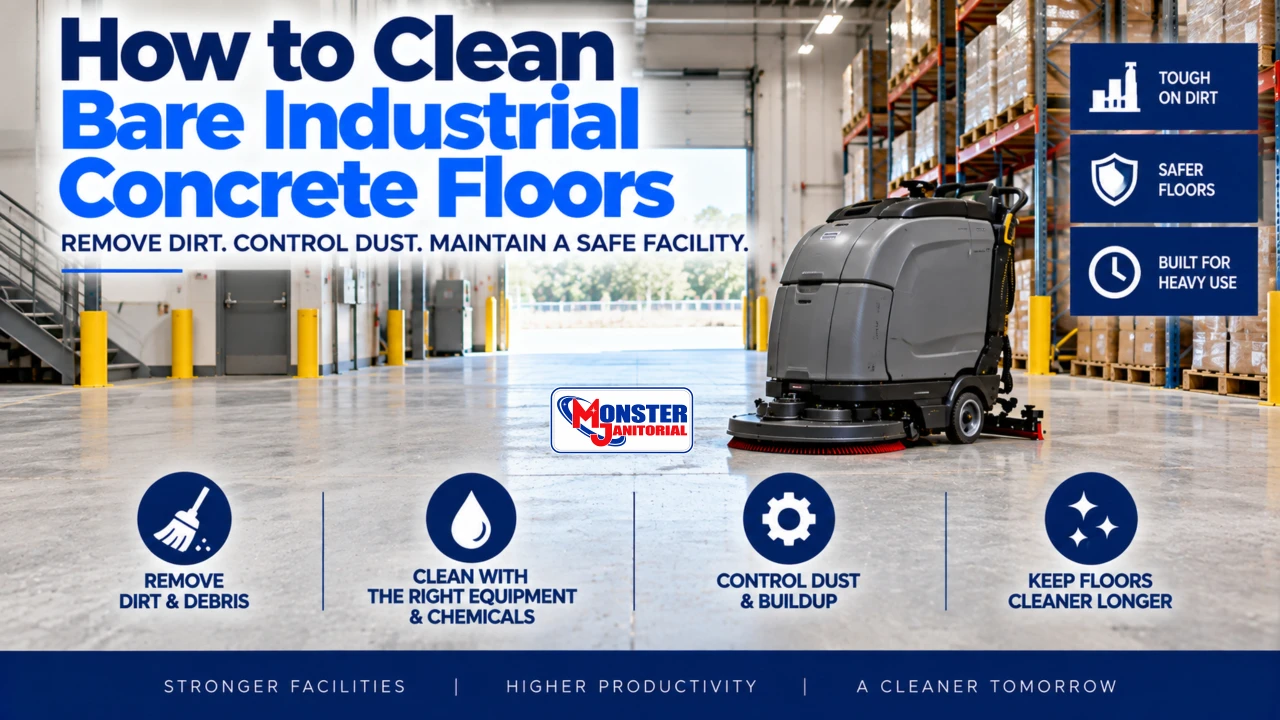 How to Clean Bare Industrial Concrete Floors