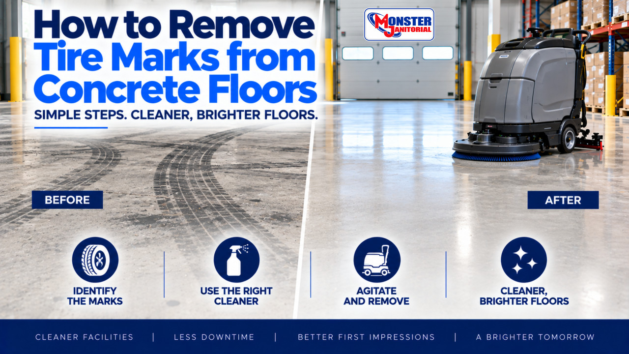 How to Remove Tire Marks from Concrete Floors