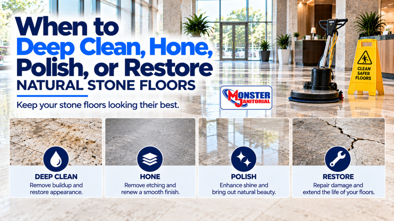 When to Deep Clean, Hone, Polish, or Restore Natural Stone Floors