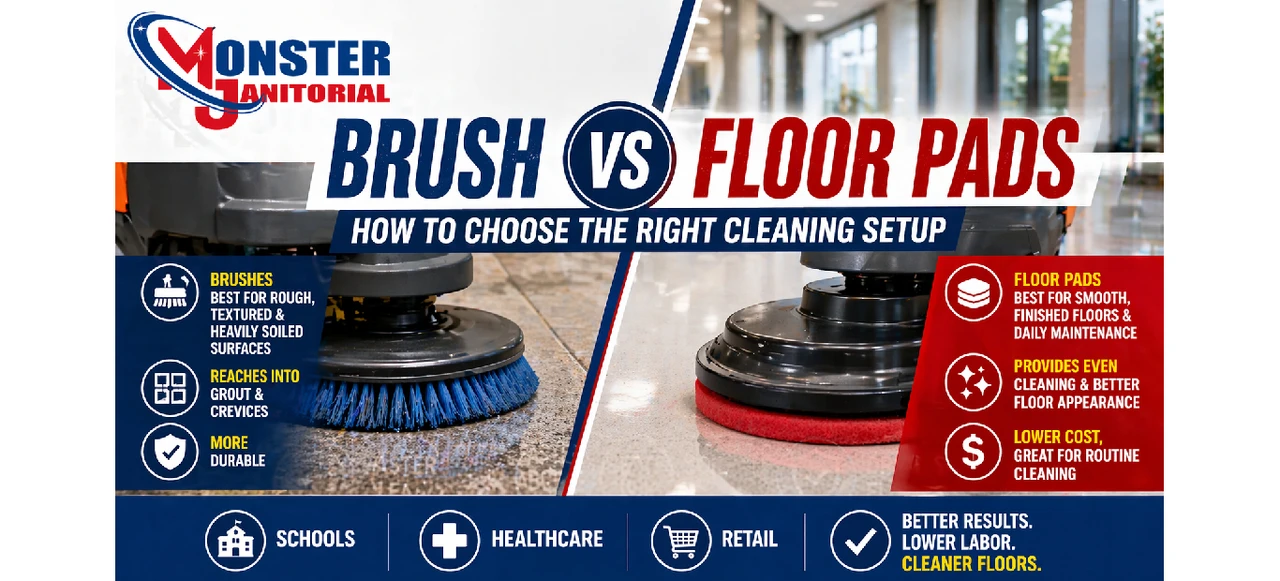 Brush vs Floor Pads: How to Choose the Right Cleaning Setup