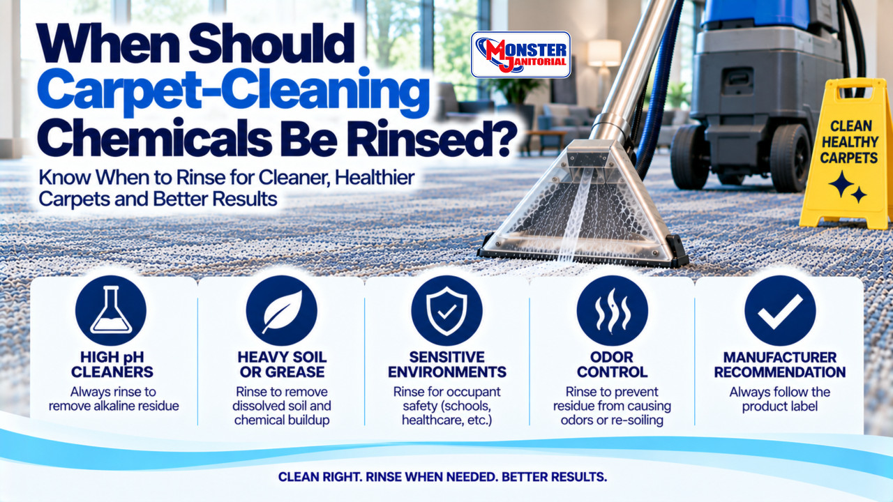 When Should Carpet-Cleaning Chemicals Be Rinsed?