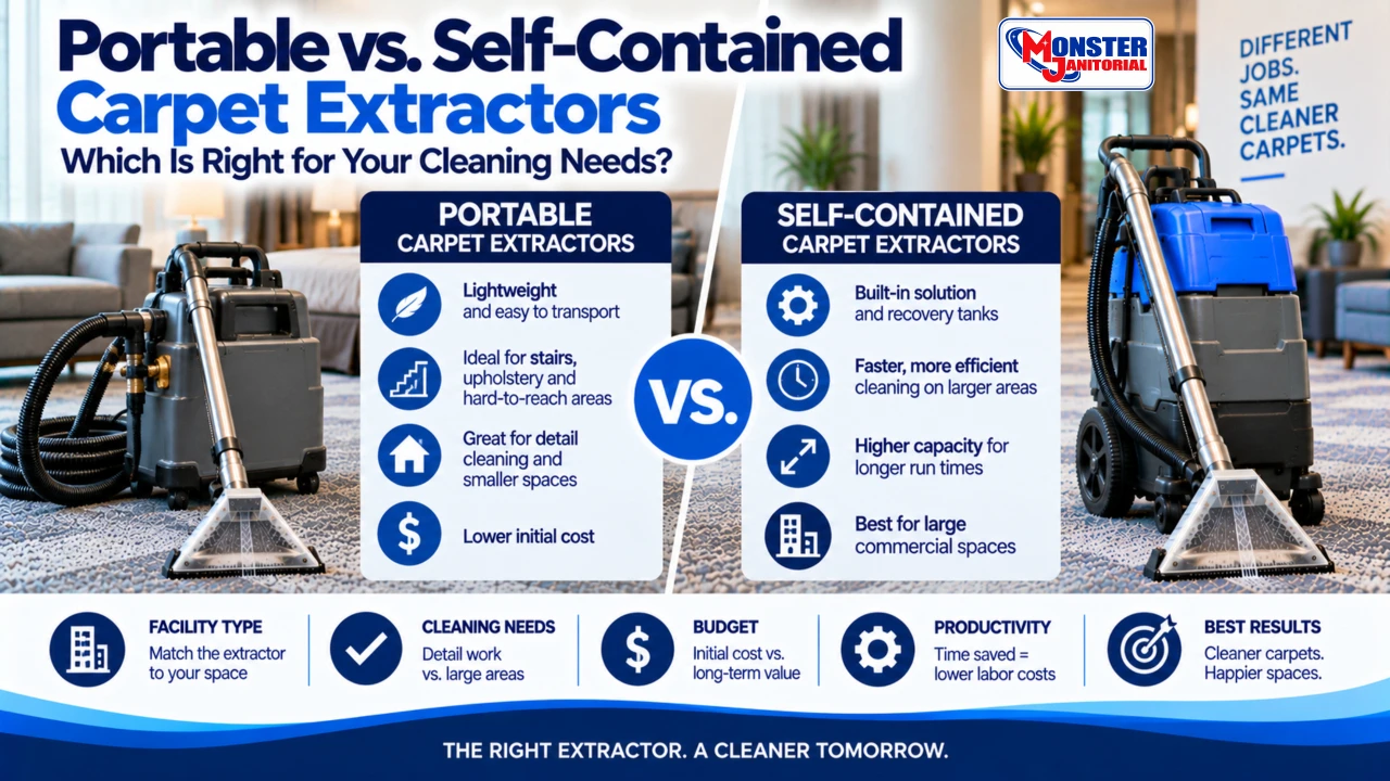 Portable vs. Self-Contained Carpet Extractors