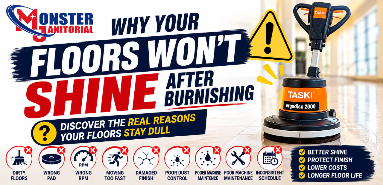 Why Your Floors Won't Shine After Burnishing