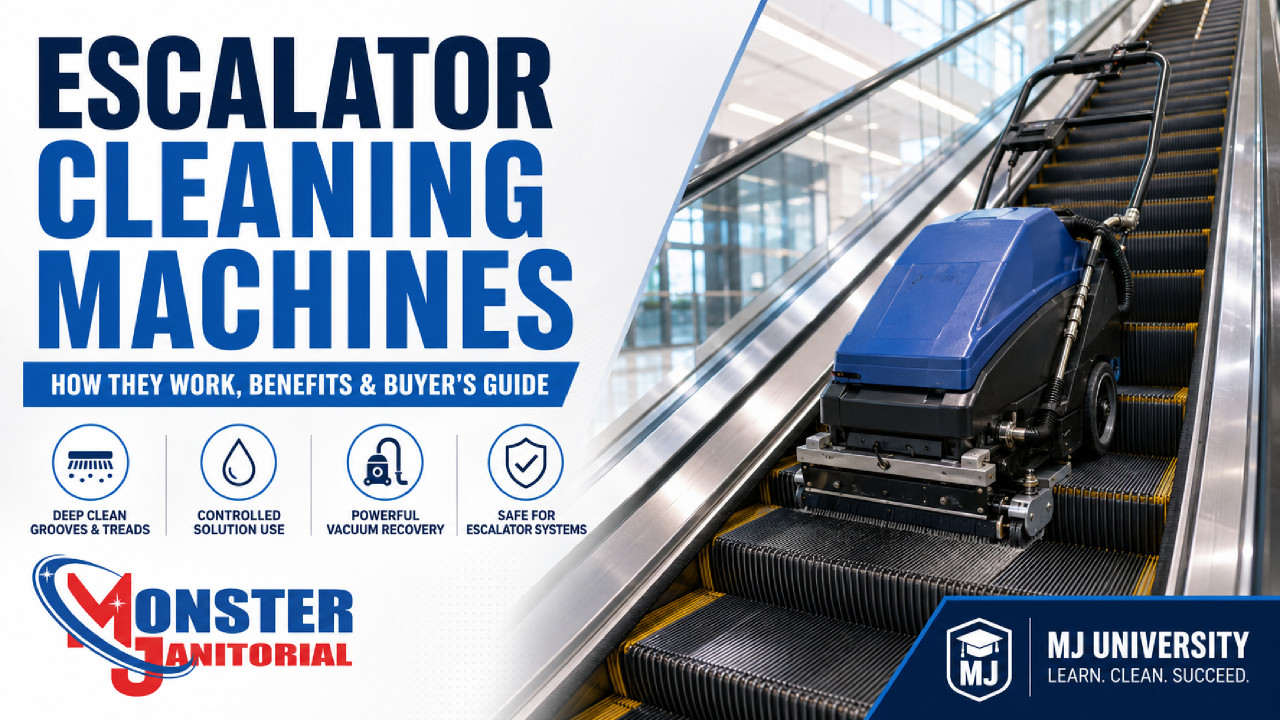 Escalator Cleaning Machines: How They Work, Benefits & Buyer’s Guide