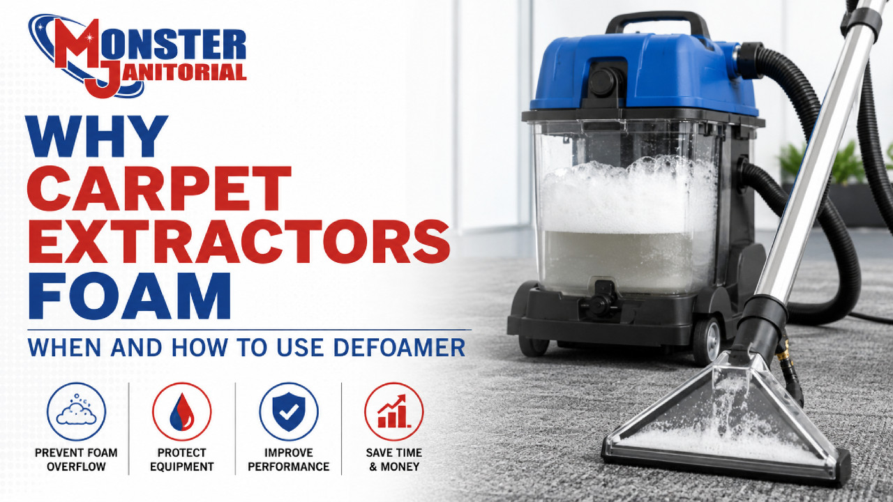 Why Carpet Extractors Foam: When and How to Use Defoamer