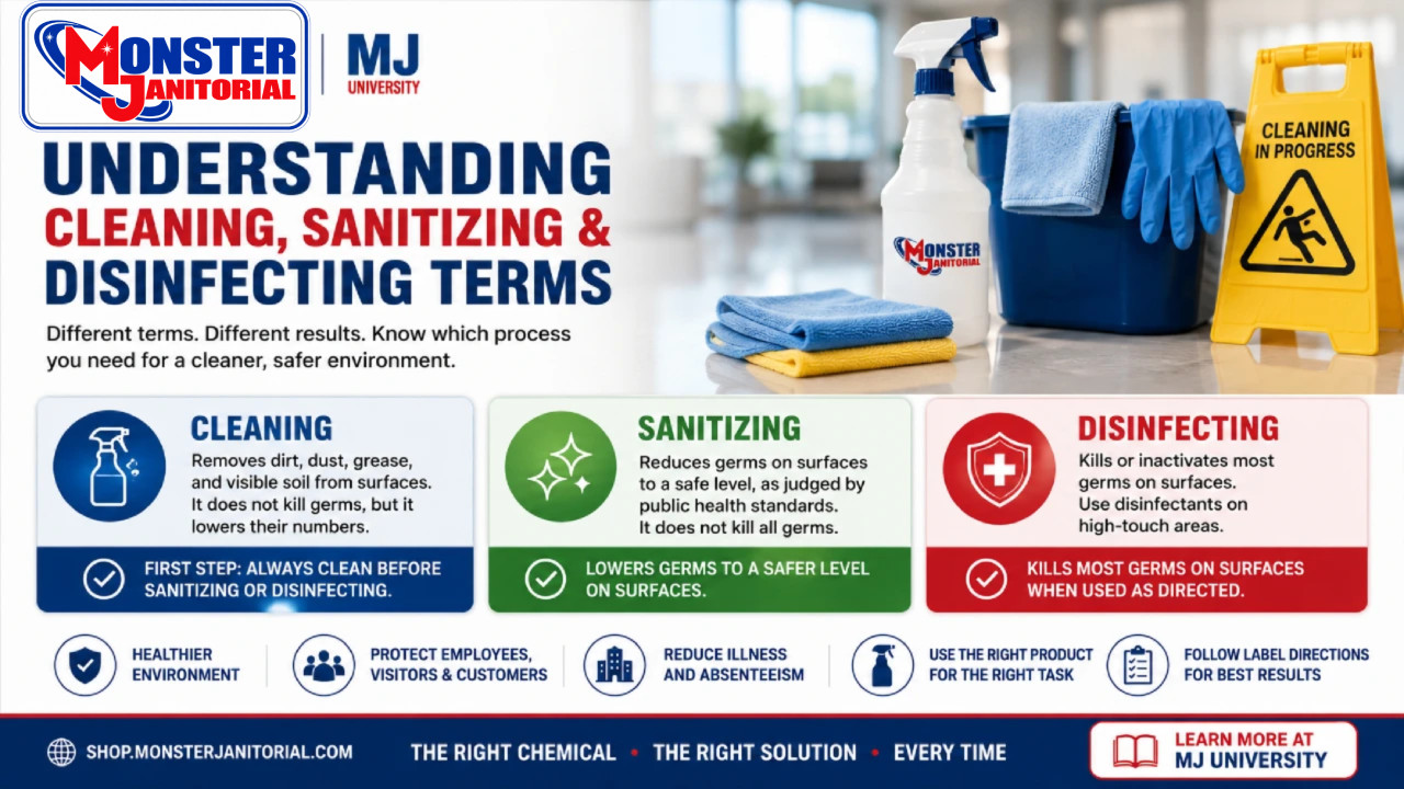 Understanding Cleaning, Sanitizing & Disinfecting Terms