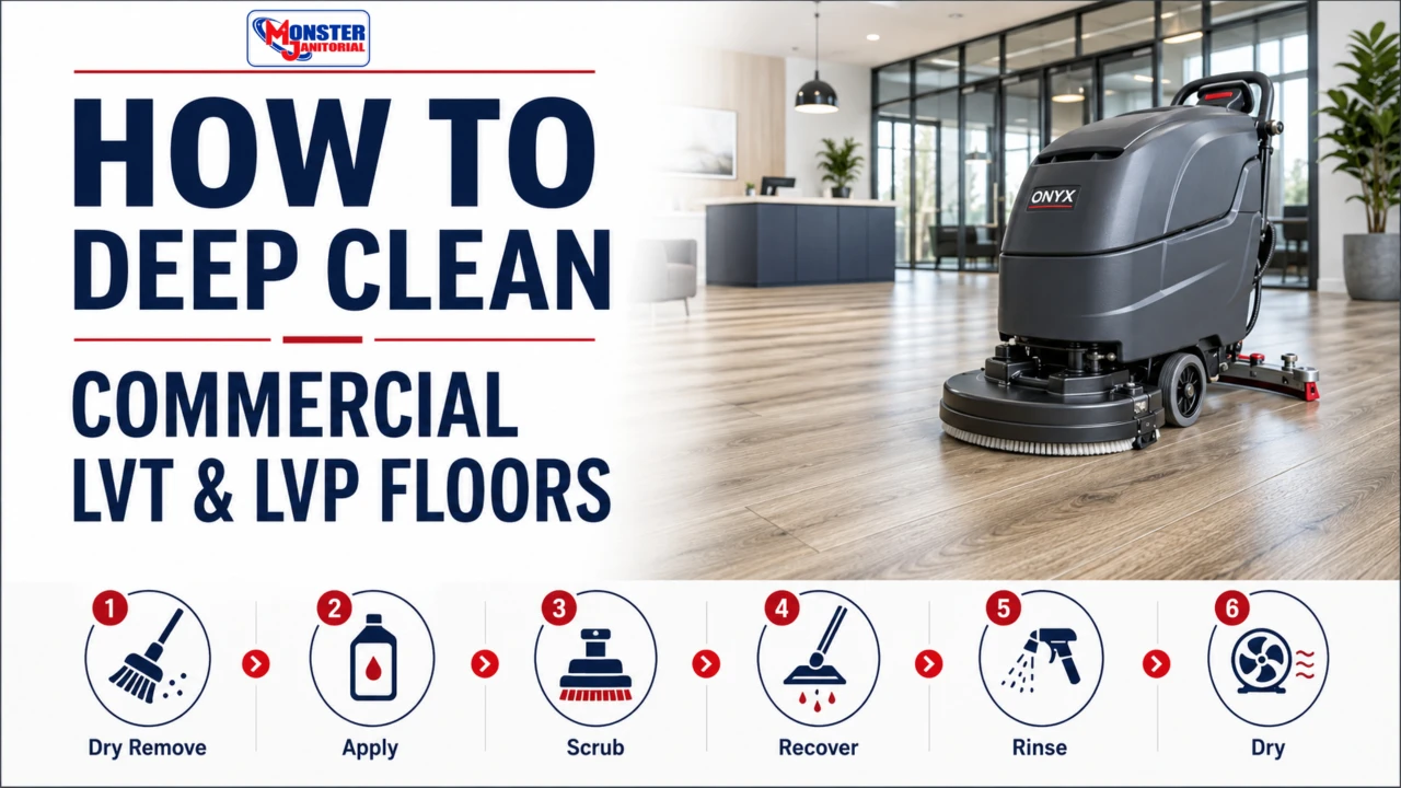 How to Deep Clean Commercial LVT & LVP Floors