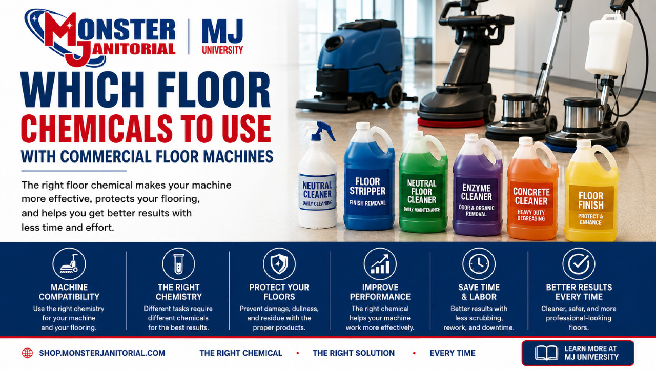 Which Floor Chemicals to Use with Commercial Floor Machines