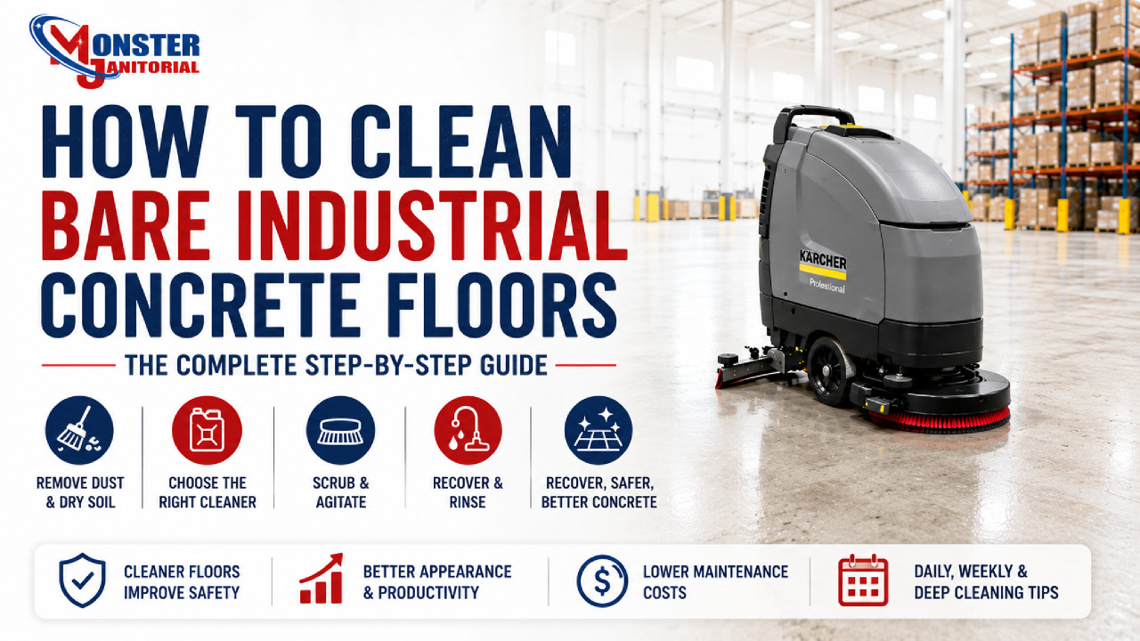 How to Clean Bare Industrial Concrete Floors