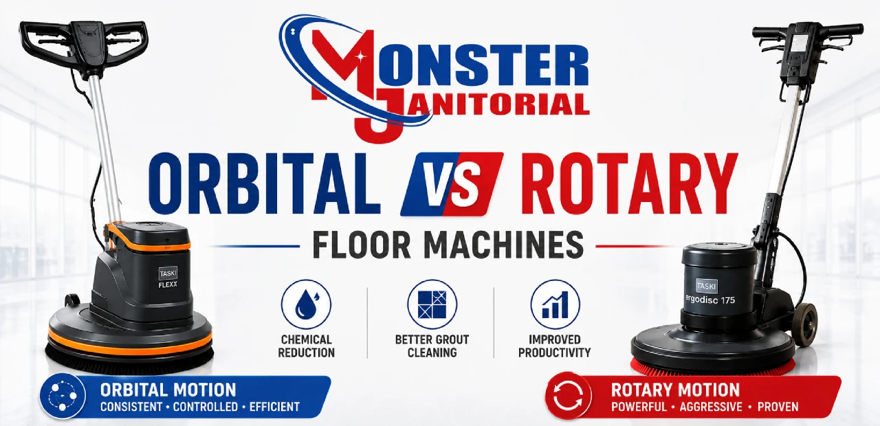 Orbital vs Rotary Floor Machines: Differences, Benefits & Best Applications