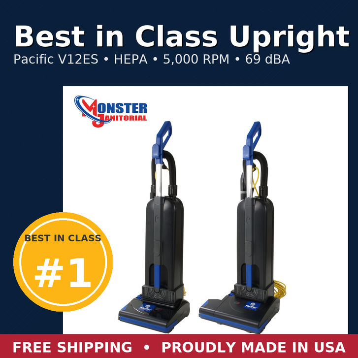 Best Vacuum in Its Class: Pacific V12ES Upright Vacuum