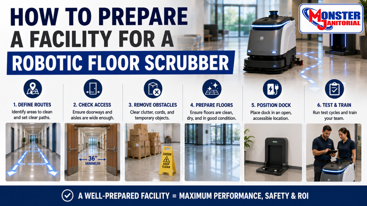 How to Prepare a Facility for a Robotic Floor Scrubber