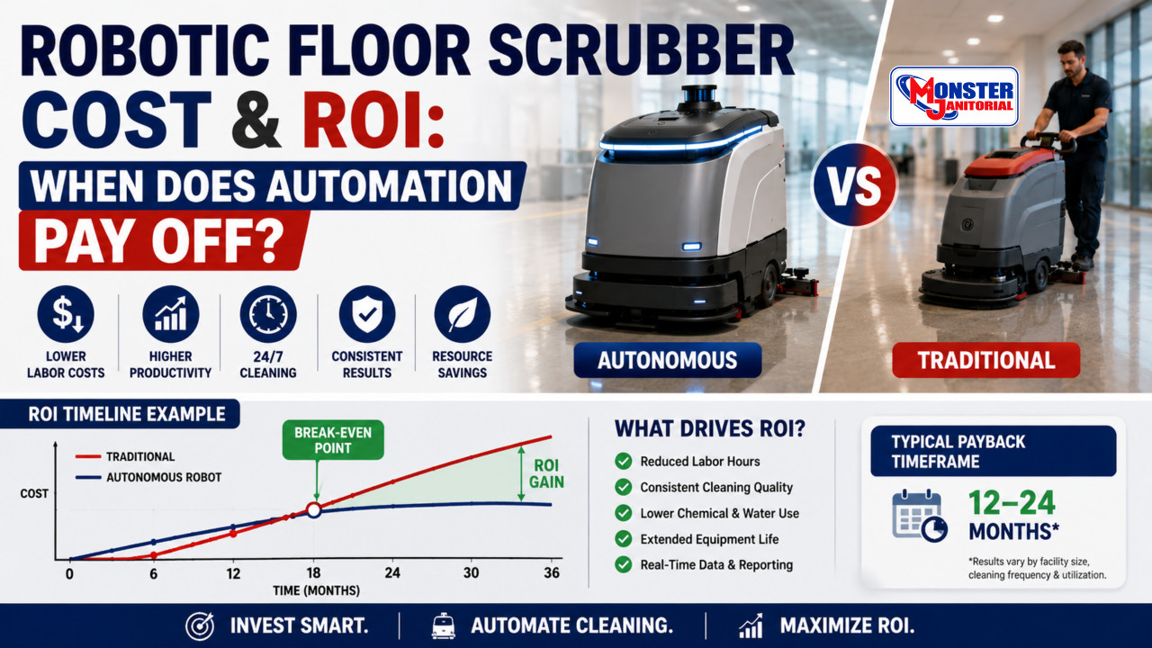 Robotic Floor Scrubber Cost & ROI: When Does Automation Pay Off?