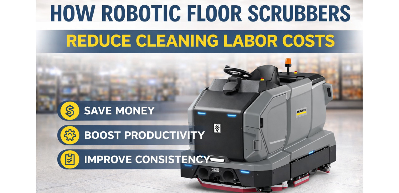 How Robotic Floor Scrubbers Reduce Cleaning Labor Costs