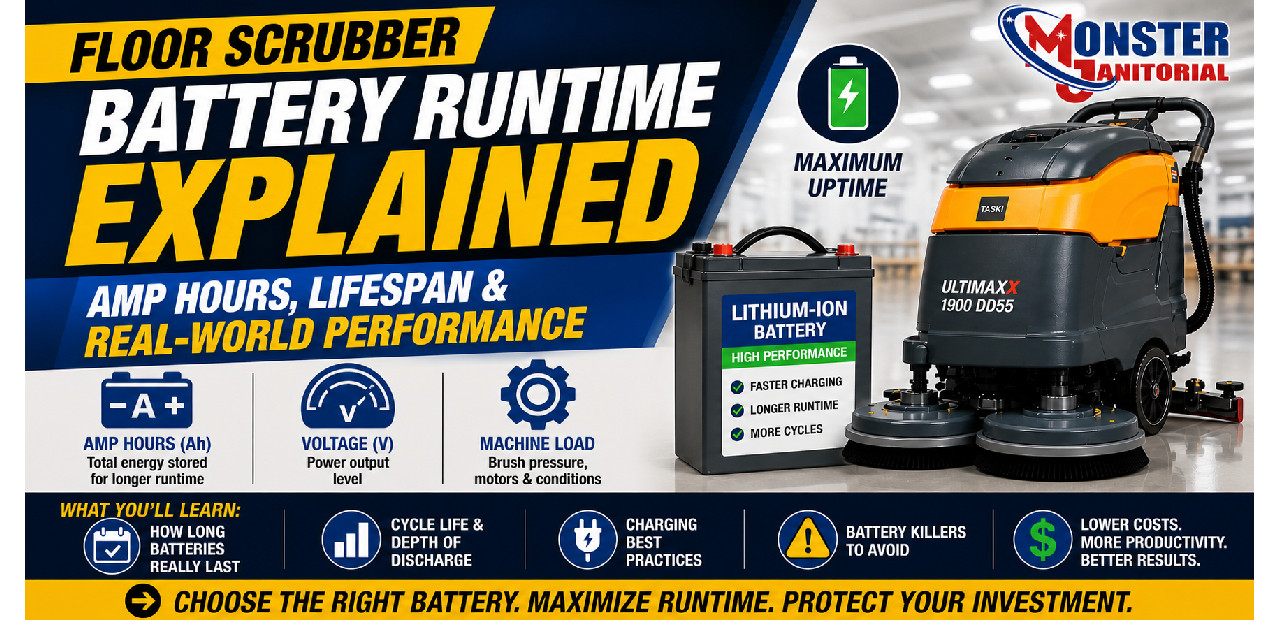 AGM vs Gel vs Lithium vs Wet Batteries for Floor Scrubbers: Runtime Lifespan & Real-World Performance