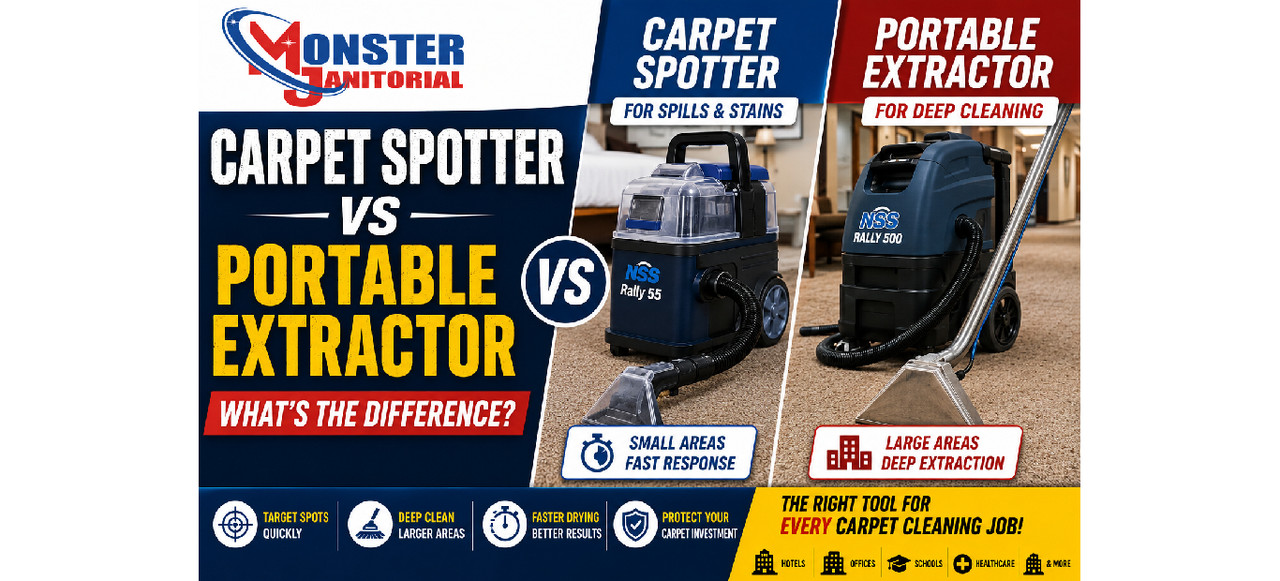 Carpet Spotter vs Portable Extractor – What’s the Difference?