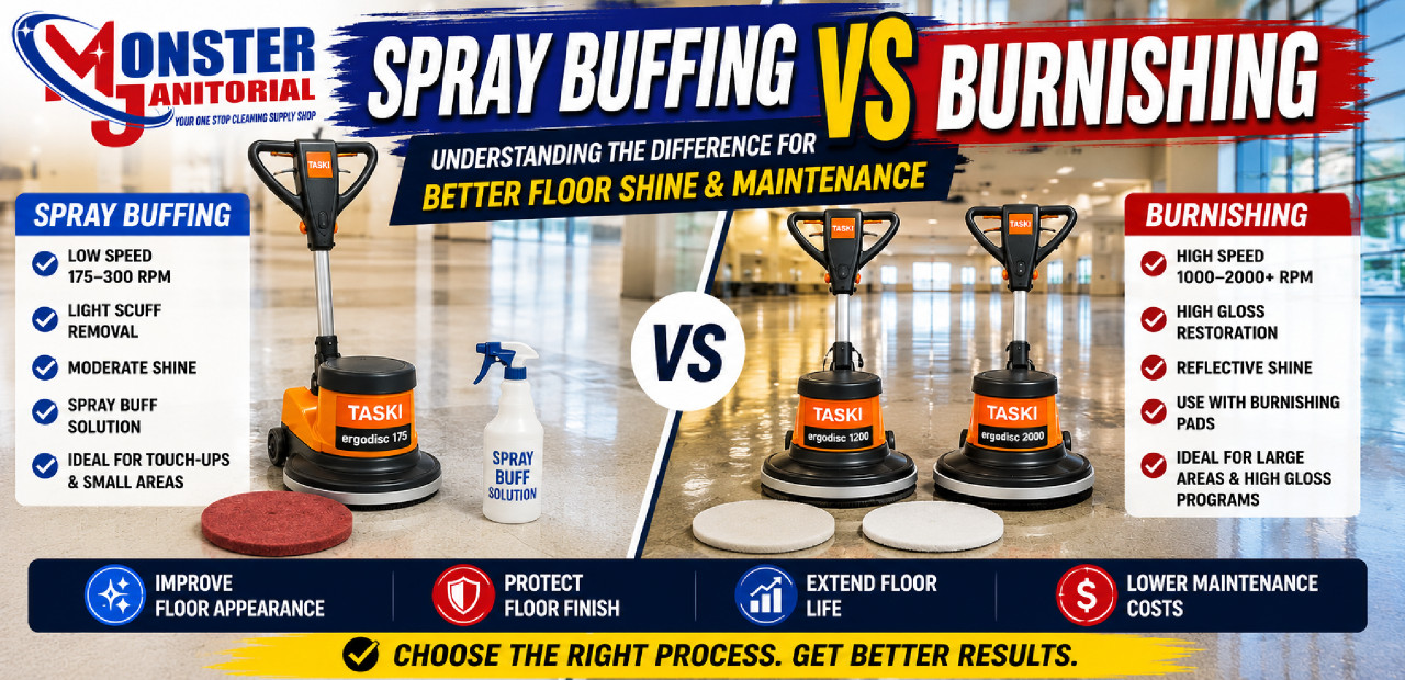 Spray Buffing vs Burnishing