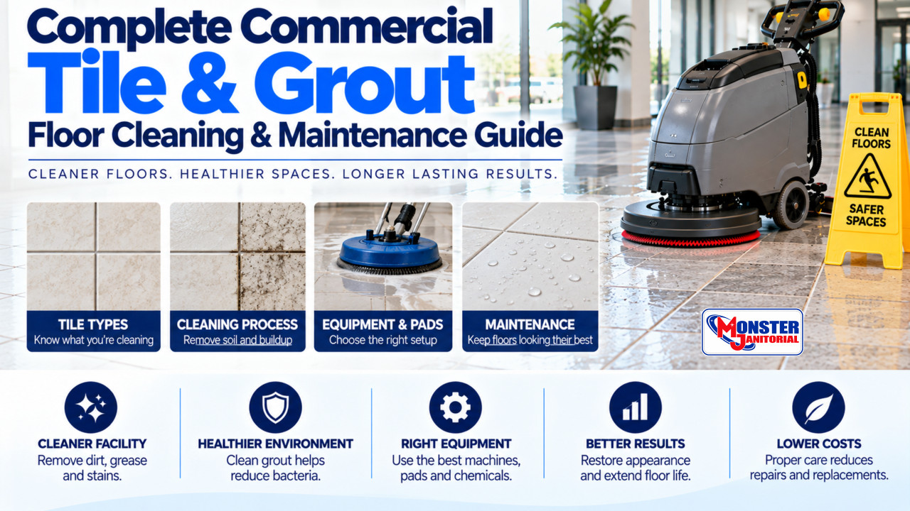 Auto Scrubbers, Floor Machines & Brushes for Commercial Tile & Grout Floors