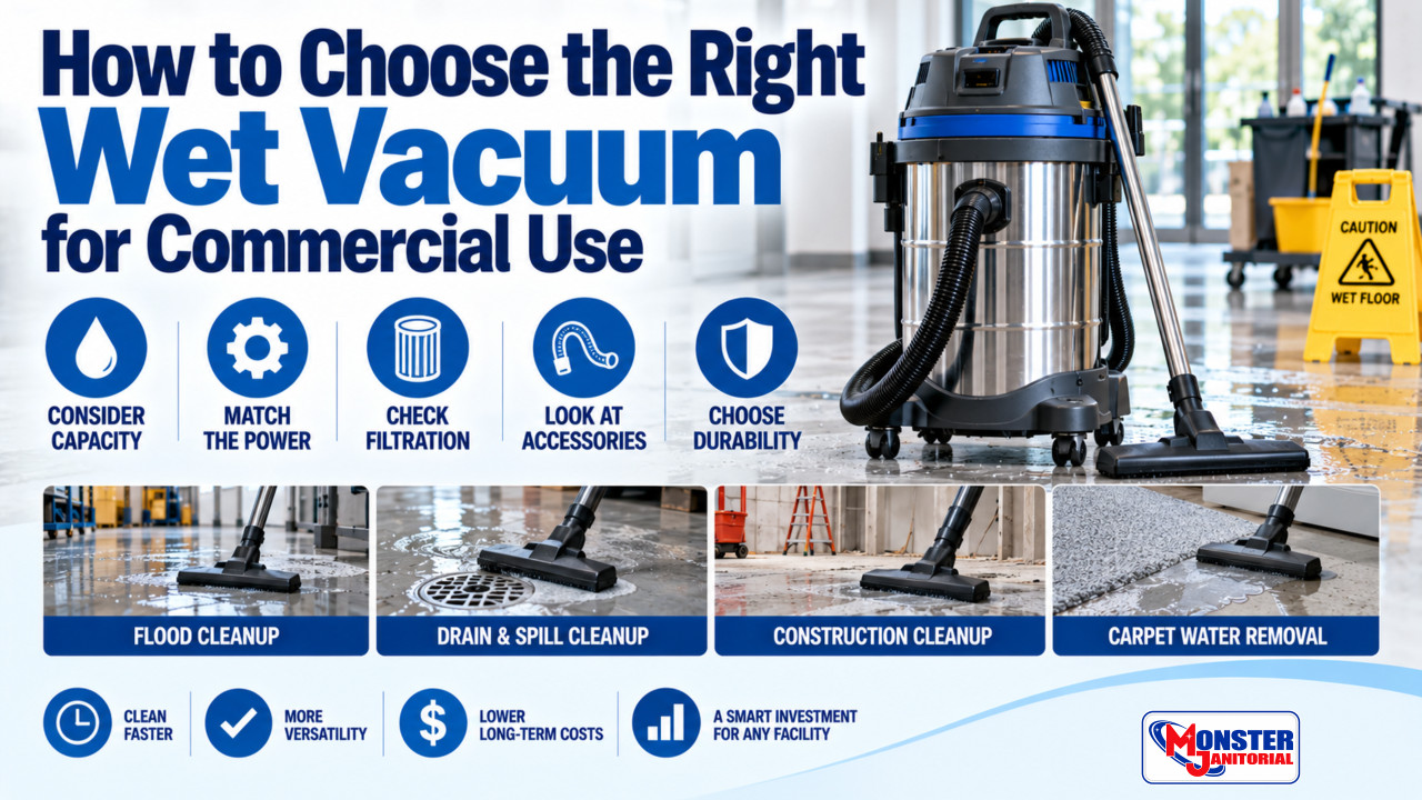 How to Choose the Right Wet Vacuum for Commercial Use