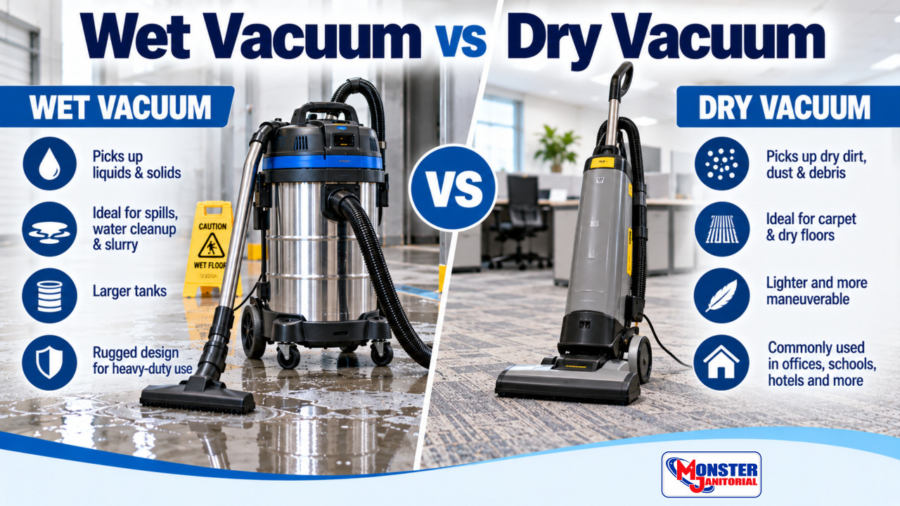 Wet Vacuum vs Dry Vacuum
