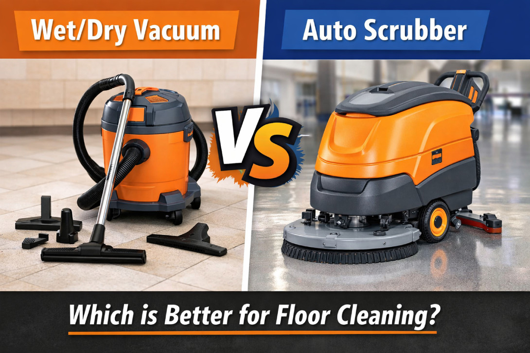 Wet/Dry Vacuum vs Auto Scrubber: Which is Better for Floor Cleaning?