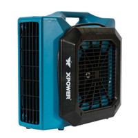  XPOWER XL-760AM 1/3 HP Low Profile Fan, Air Mover, Carpet Dryer with Build-in GFCI Power Outlets