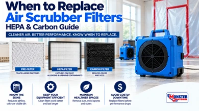 When to Replace Air Scrubber Filters | HEPA & Carbon Guide