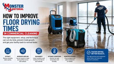 How to Improve Floor Drying Times in Commercial Cleaning