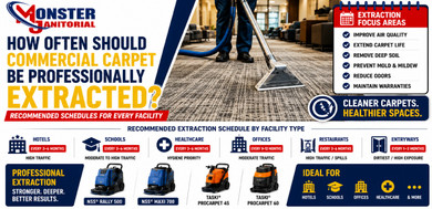 How Often Should Commercial Carpet Be Professionally Extracted?