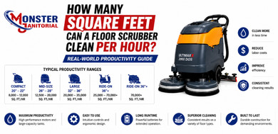 How Many Square Feet Can a Floor Scrubber Clean Per Hour? 