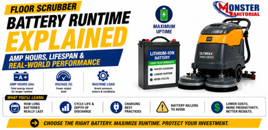 AGM vs Gel vs Lithium vs Wet Batteries for Floor Scrubbers: Runtime Lifespan & Real-World Performance