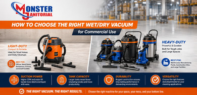 How to Choose the Right Wet Vacuum for Commercial Use