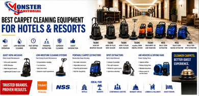 Best Carpet Cleaning Equipment for Hotels & Resorts