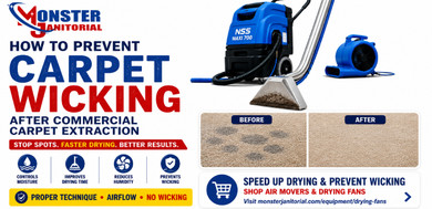 How to Prevent Carpet Wicking After Commercial Carpet Extraction