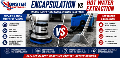 Encapsulation vs Hot Water Extraction – Which Carpet Cleaning Method Is Better?