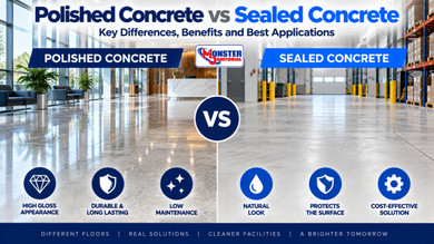 Polished Concrete vs Sealed Concrete