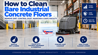 How to Clean Bare Industrial Concrete Floors