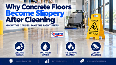 Why Concrete Floors Become Slippery After Cleaning