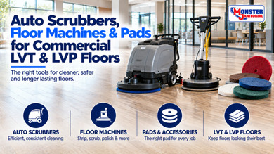Auto Scrubbers, Floor Machines & Pads for Commercial LVT & LVP Floors