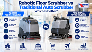 Robotic Floor Scrubber vs Traditional Auto Scrubber: Which Is Better?