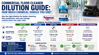 Commercial Floor Cleaner Dilution Guide: How Much Chemical Should You Use?