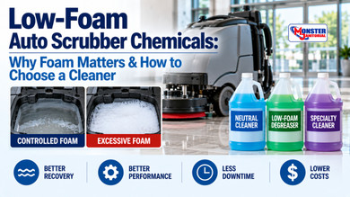 Low-Foam Auto Scrubber Chemicals: Why Foam Matters & How to Choose a Cleaner