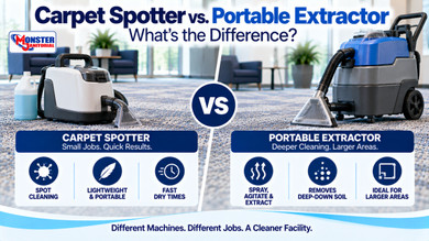 Carpet Spotter vs Portable Extractor – What’s the Difference?