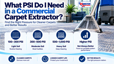What PSI Do I Need in a Commercial Carpet Extractor?