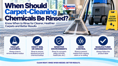 When Should Carpet-Cleaning Chemicals Be Rinsed?